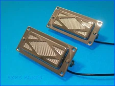 Silver Foil Diamond Grille Pickup Set - Silvertone, Harmony, Teisco   EZPZ PARTS
