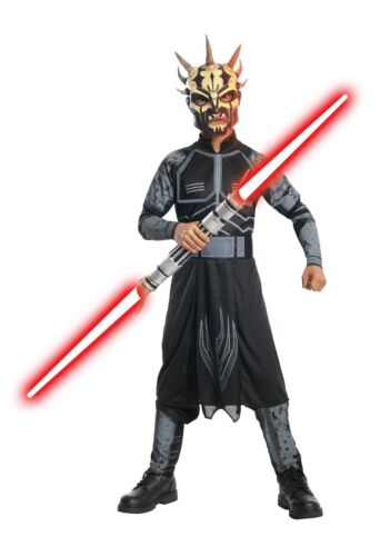 Boys SAVAGE OPRESS Costume Jumpsuit Mask Star Wars Clone Wars Child Small 4 5 6 - Picture 1 of 1