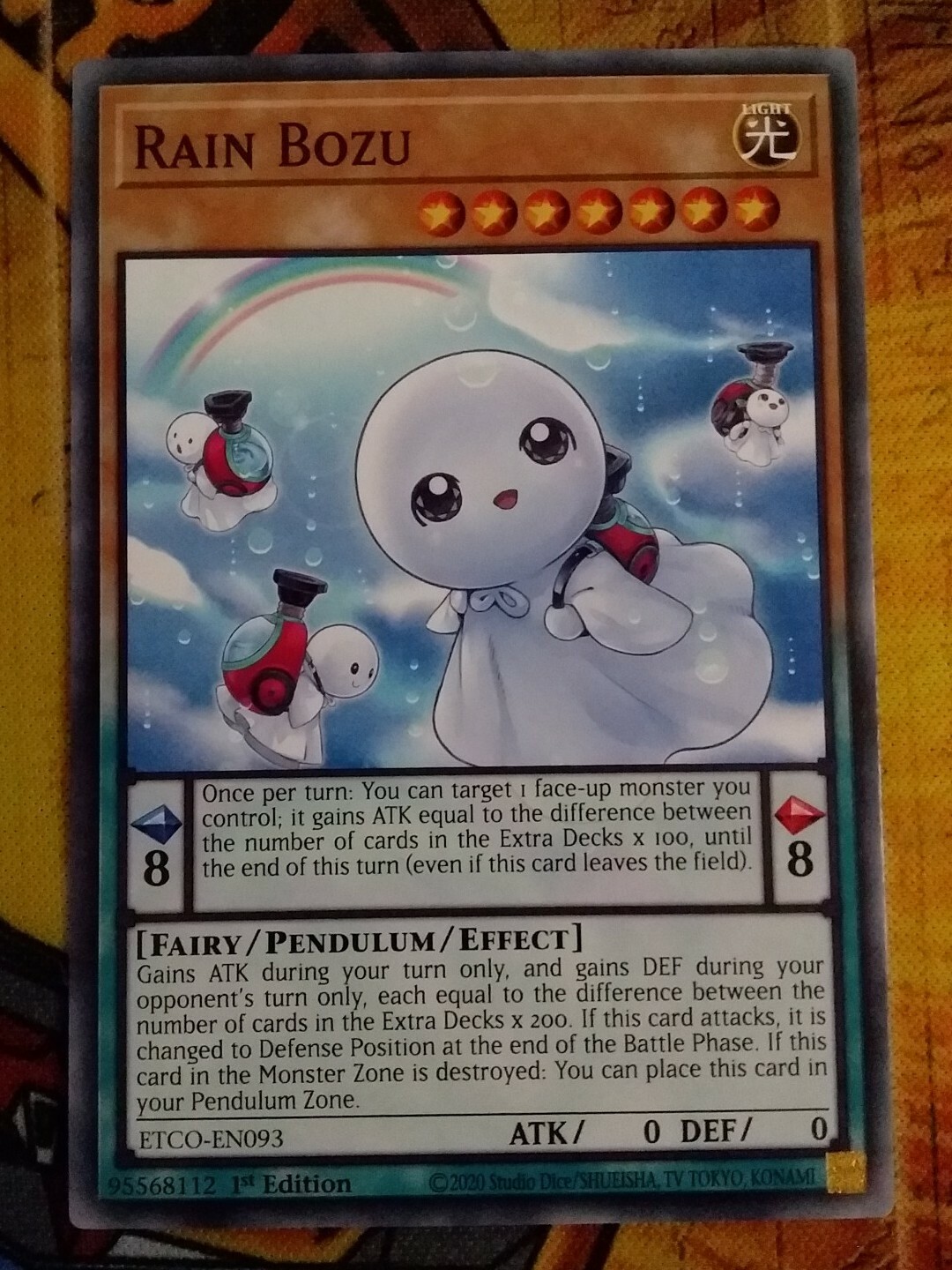 ETCO-EN093 - x3 Rain Bozu - 1st Edition - Common - Pendulum - New -  Yugioh Card