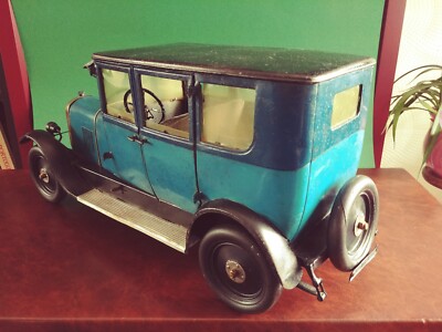 Exceedingly Rare 1920's Largest Made Jouets Citroen Tin Wind-up
