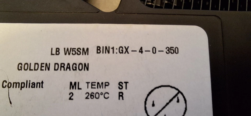 50 Pieces: LB W5SM OSRAM Golden Dragon LEDs (Blue) - Image 3 of 3