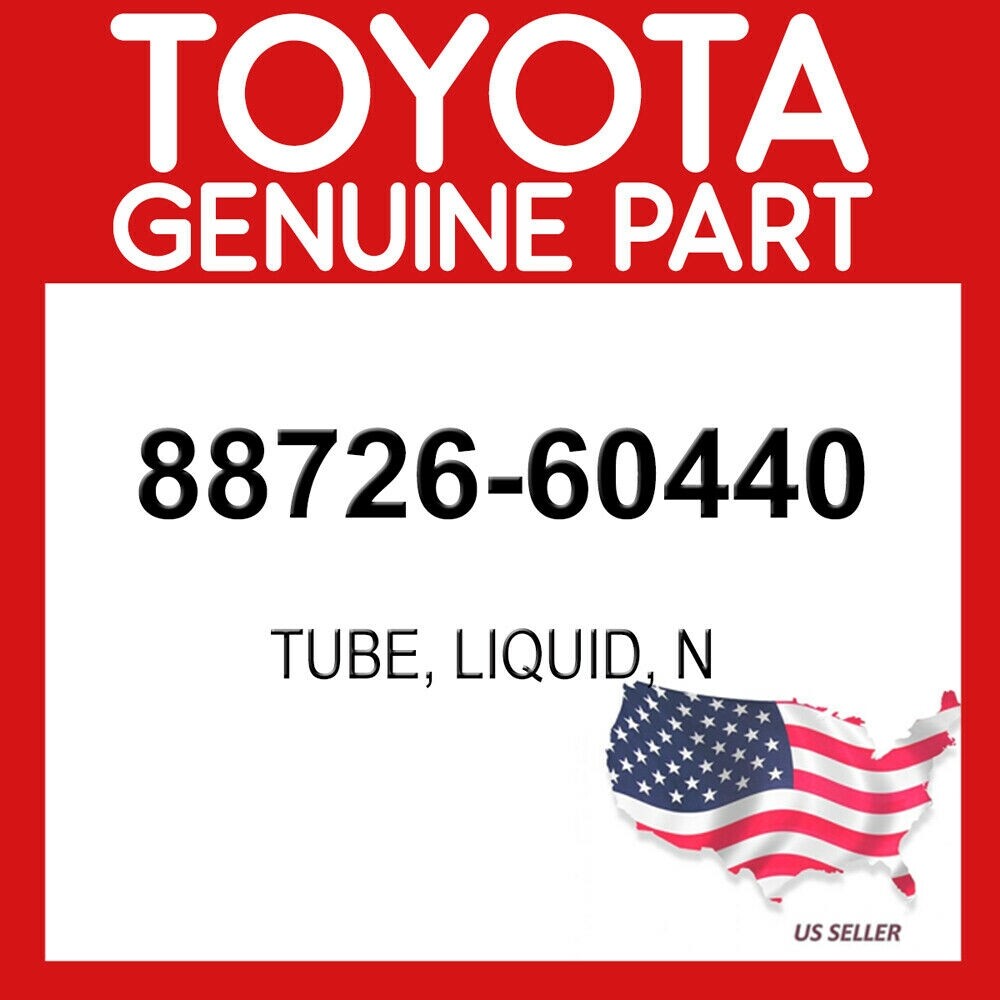 TOYOTA GENUINE 88726-60440 PIPE, COOLER REFRIGERANT LIQUID, B OEM  