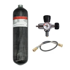 TUXING pcp Air Tank 4500psi 3L/183CI Carbon Fiber HPA Tank with Filling Station