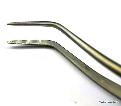 Pinzette Dentistiche Premium Instruments 16cm - College E Meriam Punta Seghettata - 2 Pezzi Acciaio Inox - Foto 2