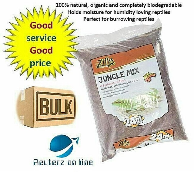 Zilla Jungle Mix Litter Bulk 72 Quarts ( 3 x 24 qt ) Free Shipping Sale