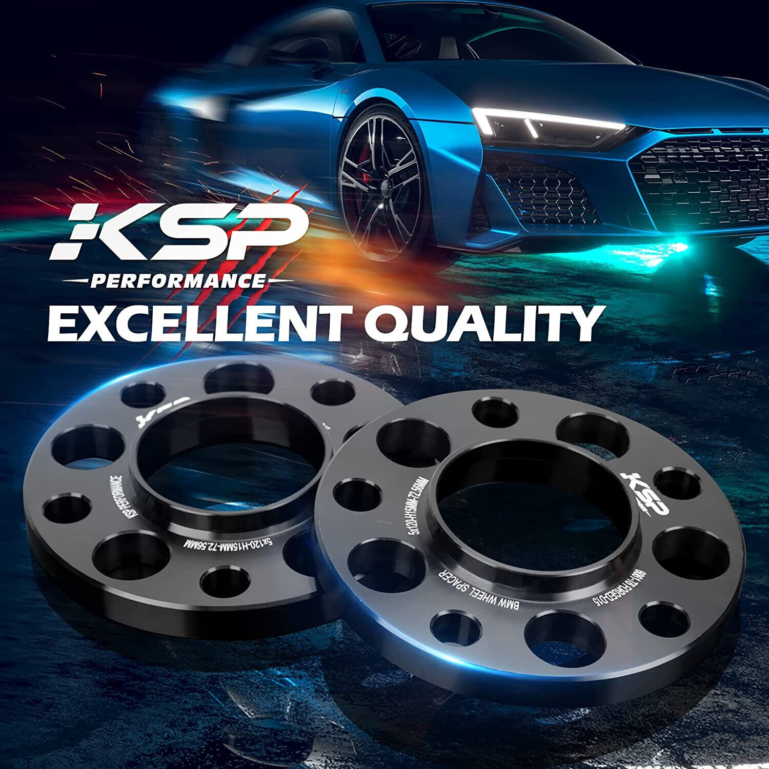 12 + 15mm 5x120 Wheel Spacers HubCentric For BMW F Series F30 F32 F33