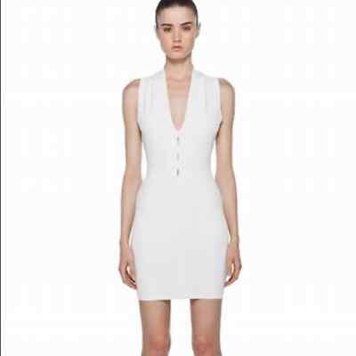 Alexander Wang White Cutout Knit Bodycon Mini Dress Size Small | eBay