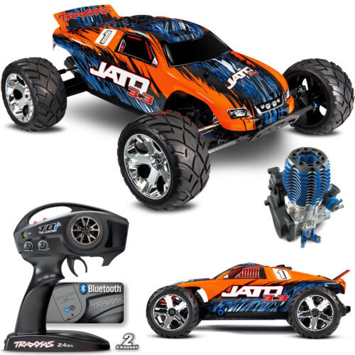 Traxxas Jato® 3.3 1/10 2WD RTR Nitro Stadium Truck (Red) w/TQi™ | eBay