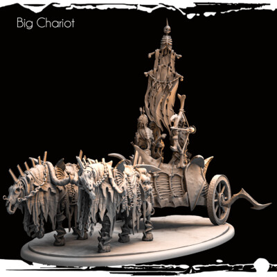 Dungeons & Dragons NPC Enemy Playable Character - Skeleton Chariot - 2 Sizes
