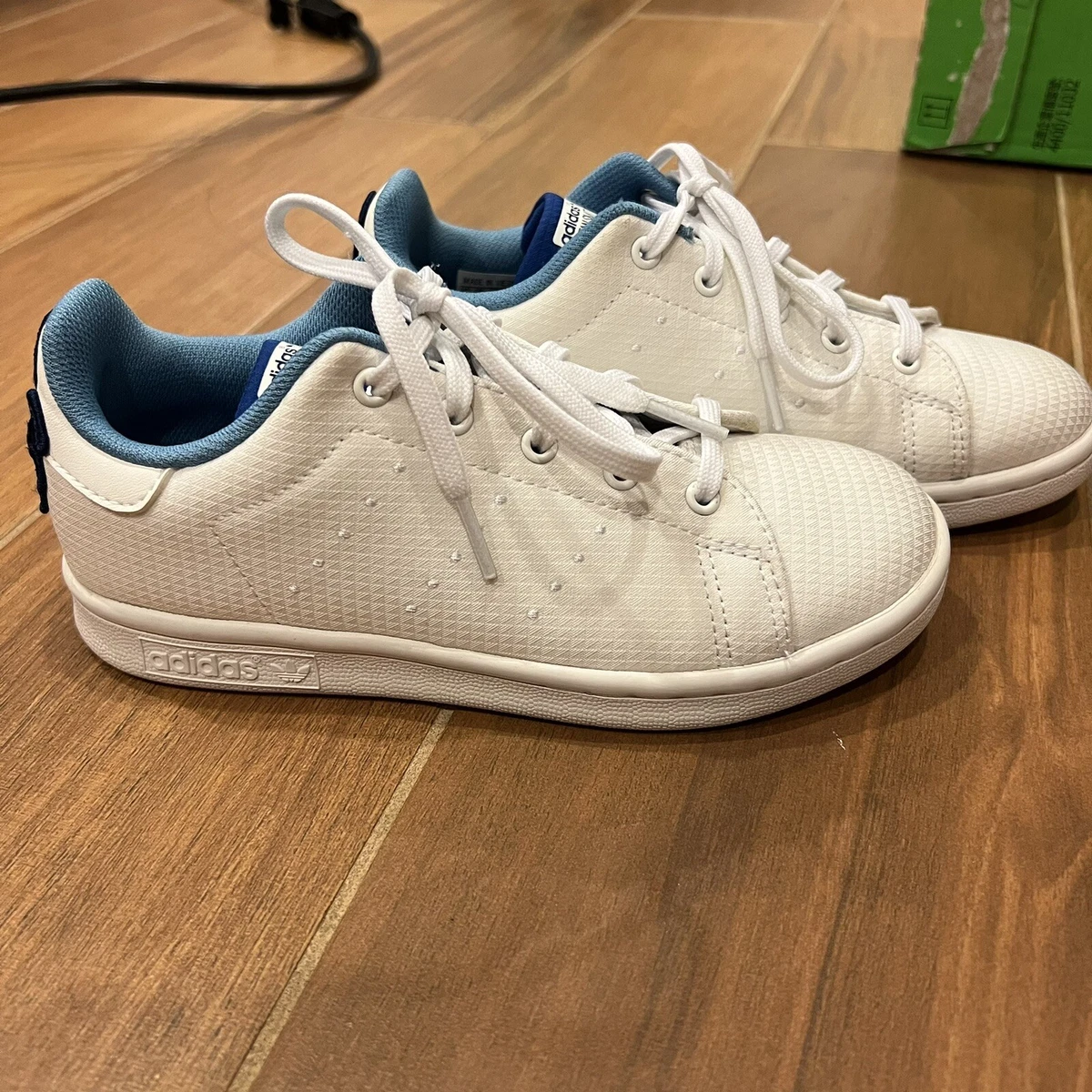 Adidas Stan Smith Primeblue White Octopus Sneakers Shoes Kids Size 1