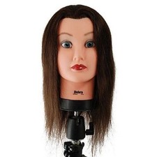 Debra Cosmetology Salon Mannequin Manikin Head 100 Human Long Hair 16"