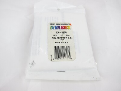 New Devilbiss KK-4978 Air Adapter Q.D. Kit  KK4978