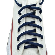 Oval Sneakers Shoelaces "Navy Blue" 36",45" Athletic Shoelaces 1,2,4,6.12 Pairs