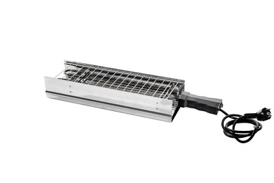 ARTERAMEFERRO Rosticcera da tavolo bbq per arrosticini e spiedini in acciaio inox CE 1100 watt