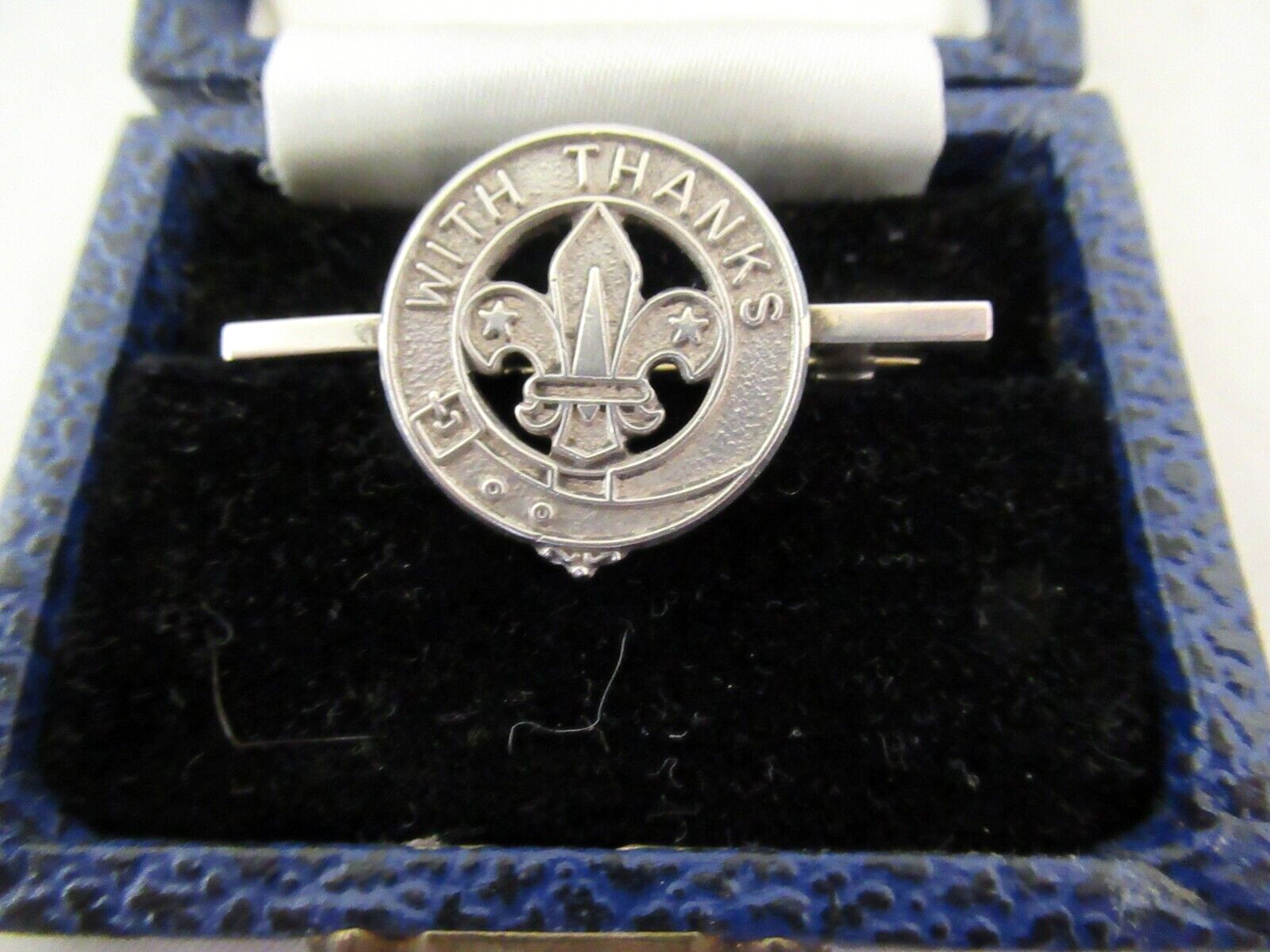 Solid Silver - SCOUT BROOCH - WITH THANKS - Hallm… - image 2