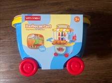 Imaginative Play Barbecue Cart Set for Kids - Includes 29 Play Food Pieces 3 