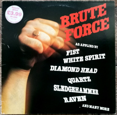 Various   Brute Force LP Compilation 1980 EX/VG(VG+) Hard Rock, Heavy Metal
