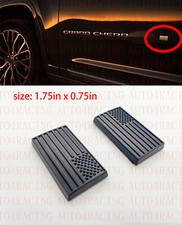 Flag Emblem Fit Jeep Grand Cherokee L Front Right Passenger Door Matte Black