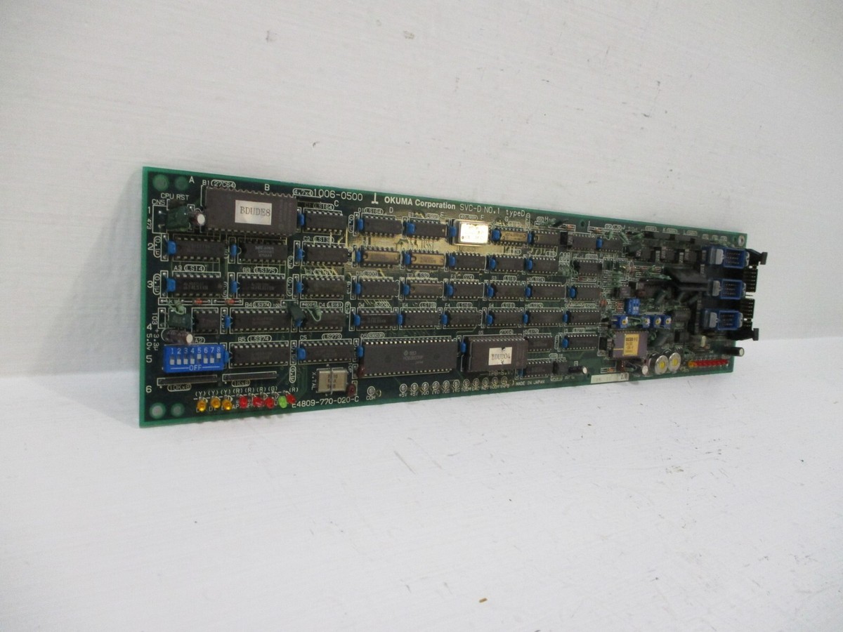 OKUMA E4809-770-020-C Board BLII-D Drive SVC-D No.-1 Type D Card