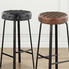 Coussins de tabouret de bar ronds en cuir PU robuste universel pour tabouret