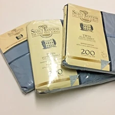 Select Edition Sheet Set, 1 11Twin Flat, 1 Fitted, 2 Pillowcases Wedgwood Blue