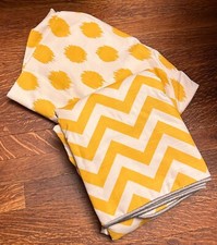 Glenna Jean Sweet Potato Swizzle Fitted Sheet, Rail Guard  Chevron Quilt 3pc 