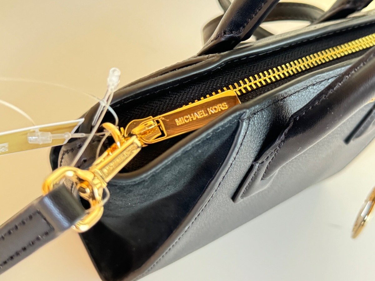 Michael Kors Avril XS MINI Satchel Shoulder Crossbody Bag Black | eBay