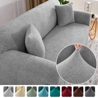 Sofabezug für Wohnzimmer Dicker Jacquard Sofabezug L-Förmiger Ecksofabezug