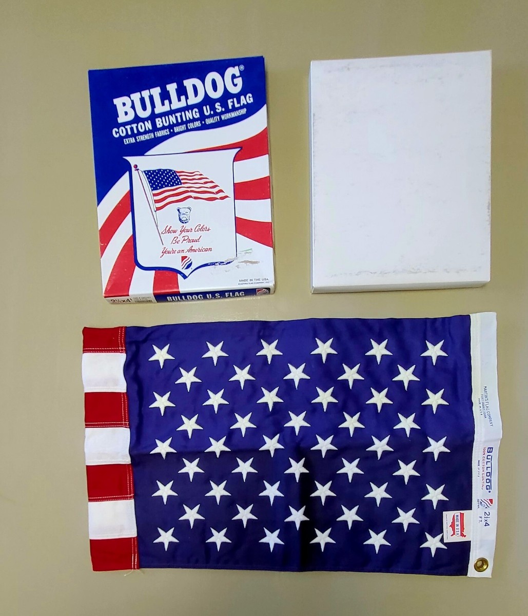 Bulldog USA Flag 2.5 × 4' Ultra Rare NIB | eBay