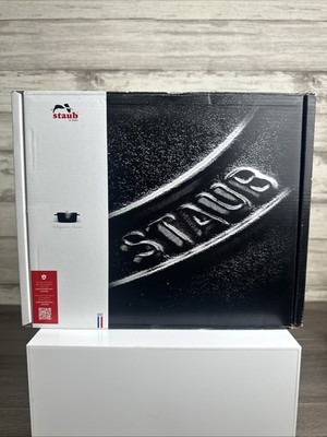 Staub Cocotte Bräter 20 cm Ø schwarz rund Topf Kochtopf Gartopf - US Shipping!