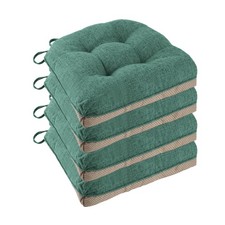 Non Slip Chair Cushions for Dining Chairs Set of 4 Kitchen Chair Cushions 18"...