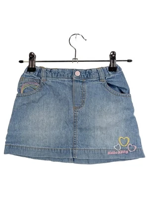 Hello Kitty Jupe en Jean Enfant Bleu Broderie (EU 86) - Photo 1/4