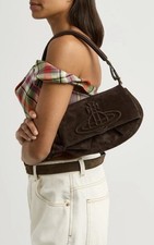 Vivienne Westwood Brown Vegan Suede Orb Logo ...
