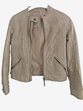 Kinder Kunstlederjacke  Mädchen  Größe: 164  Farbe: Beige