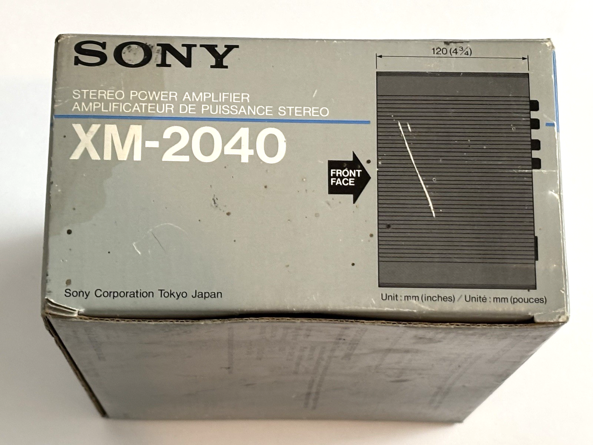 AMPLIFIER - SONY XM-2040- 4 CHANNEL STEREO POWER AMP in original