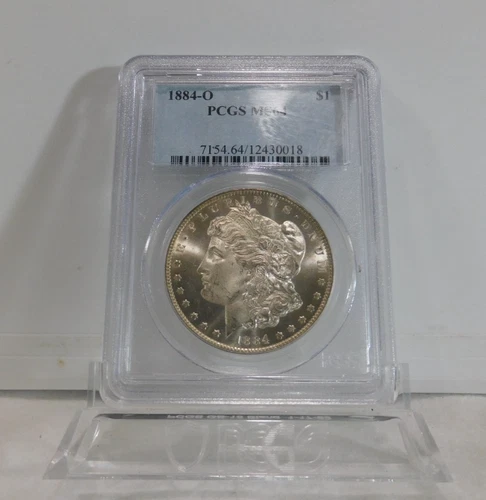 1884-O  MORGAN Silver Dollar, PCGS MS-64!