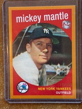 2021 TOPPS X BASEBALL 70th MICKEY MANTLE COLLECTION ORANGE SP #/150 #17 1959