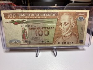 GUATEMALA 100 QUETZALES 1986