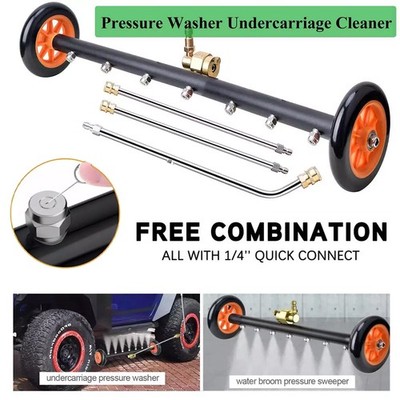 Pressure Power Washer Undercarriage Under Car Cleaner 24'' 4000 PSI Water Broom