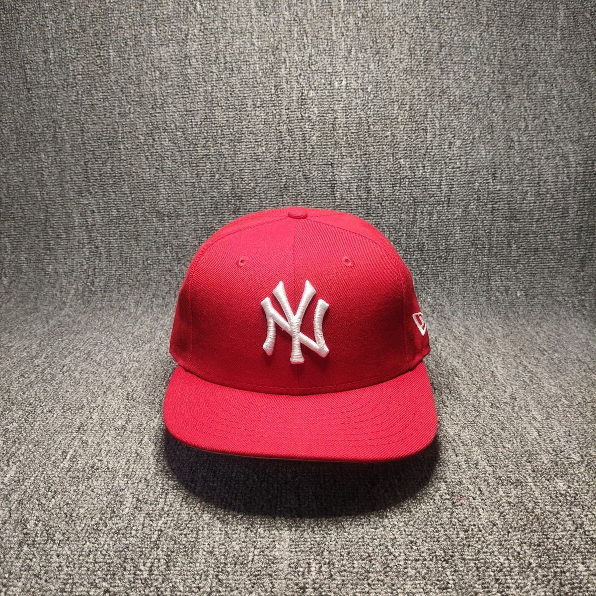 New Era New York Yankees MLB Fitted Hat Red White Logo