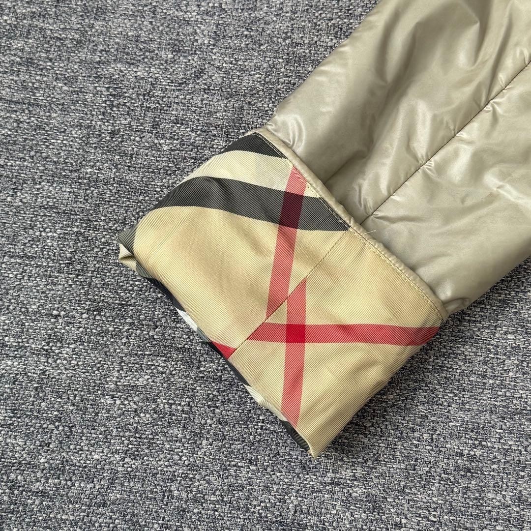 Burberry London Padded Coat Beige Nylon With Nova Check Pattern Size 40 Women thumbnail 19