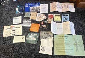 Fishing Ephemera. Fishing Club + Manufacturers Booklets, Guarantees,
