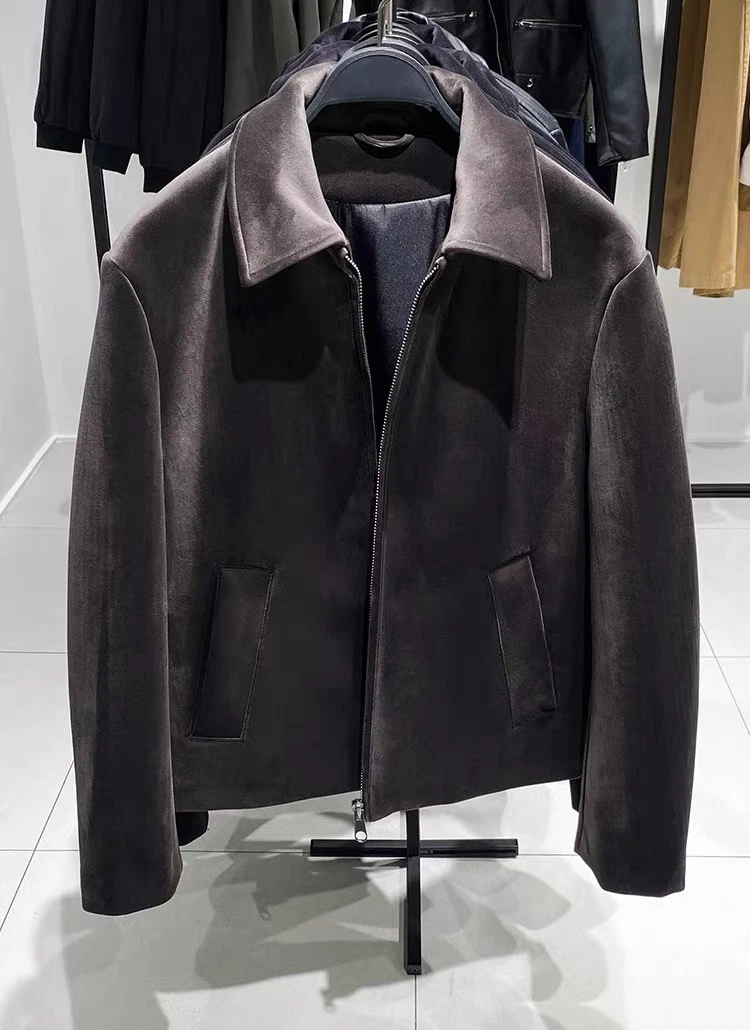 Zara REGULAR FIT VELVET JACKET BROWN/CHOCOLATE