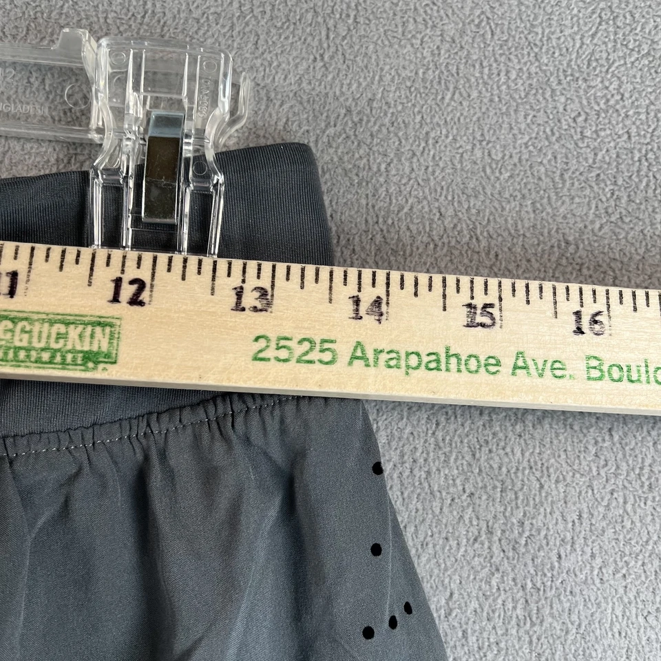 Pantalones Cortos Under Armour Speedpocket Para Hombre Pequeños Gris Ajustado Cremallera Bolsillo Perforado Correr Foto 4 de 4