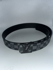 LV Matte Black Belt with Initiales Monogram 46mm Comes with original packaging