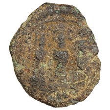 Moneta Bizantina - EREDO CONSTANTINO E MARTINO Follis 626-627 Rame AC.849