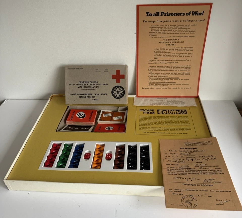Escape From Colditz Vintage Board Game 1st Edition 1970s Parker Complete Hamleys - Image 2 of 4