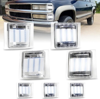 Bestview Side Marker Turn Signal Lights LED Corner Clear Lens-Dynamic White 