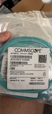 CommScope Fiber Optic Jumper Cable LC/LC 1.6mm, Aqua (Multimode) New 9 Available