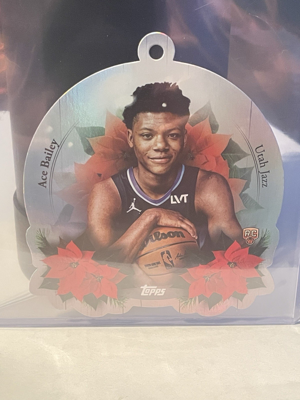 2025-26 Topps Holiday Basketball Over Sized Die Cut Ornament Ace Bailey